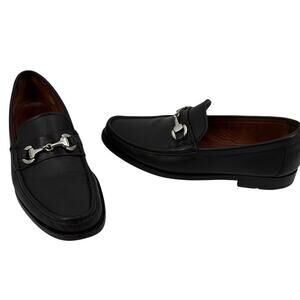 Allen Edmonds Arezzo Italian HorseBIt Loafer Sz 10D Y2K Old Money Black Corpcore